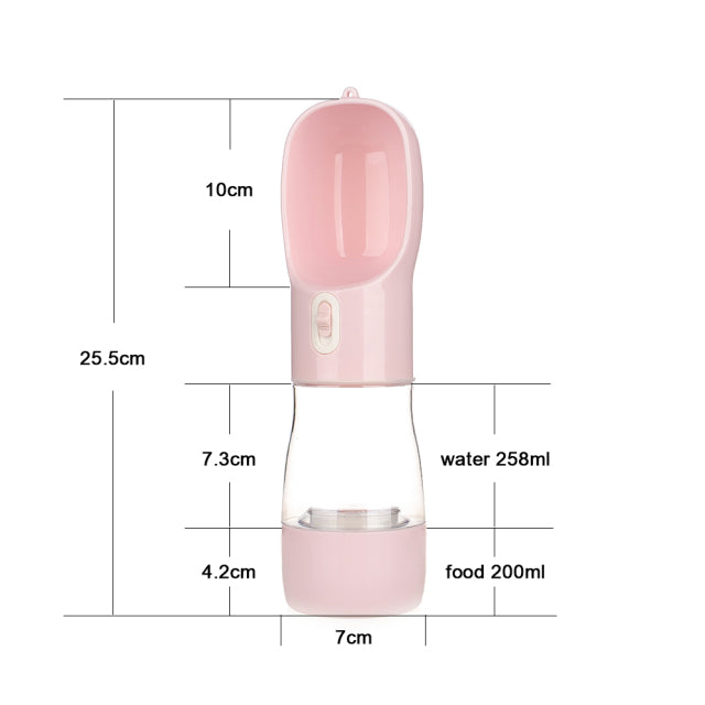 Multifunction Pet Food & Water Bottle